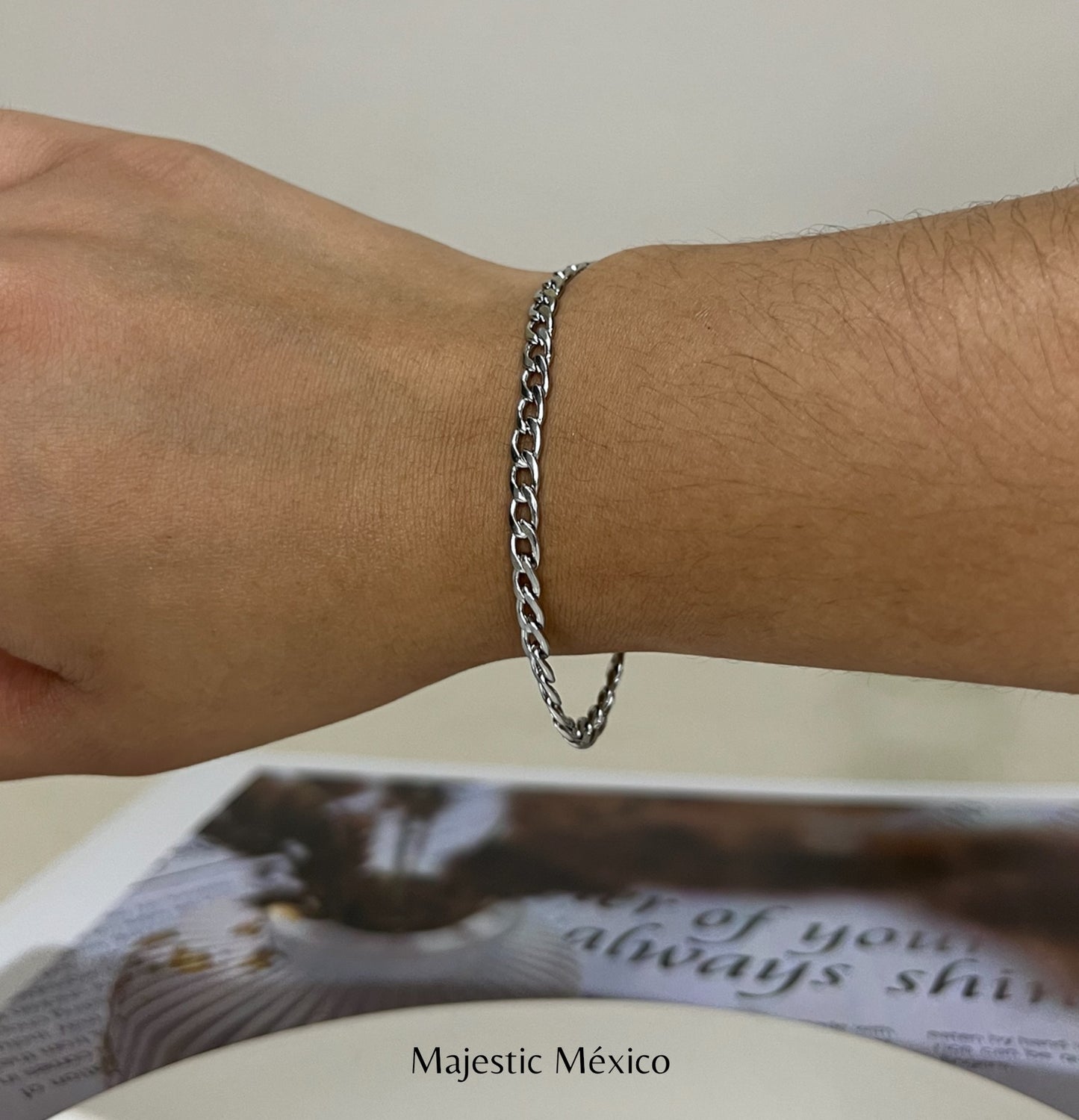 PULSERA BARBADA PLATEADO