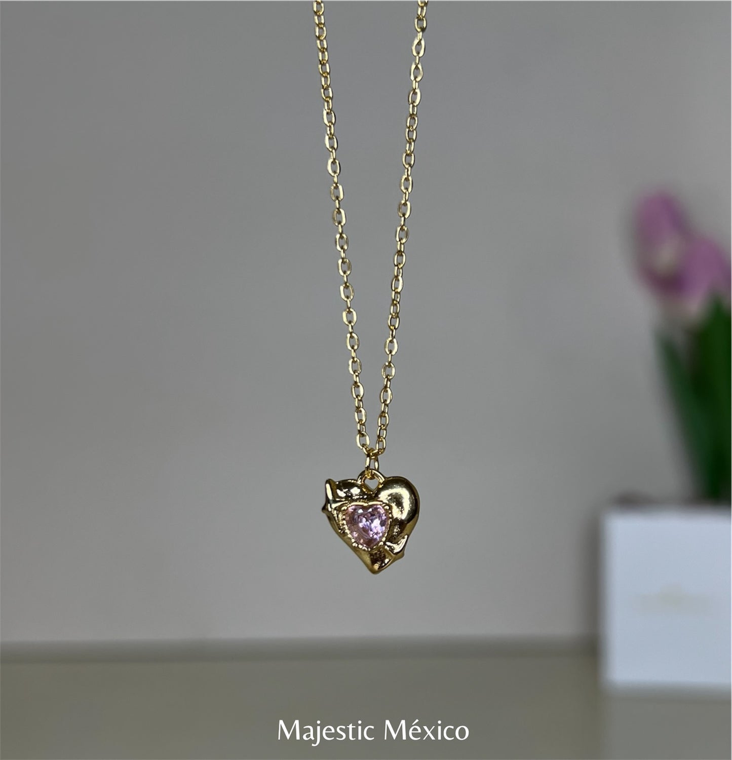 Collar de Corazón Cristal