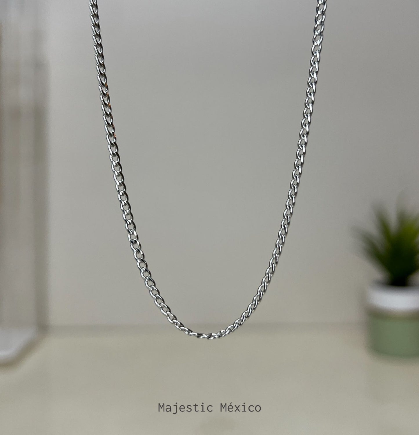 SILVER BARBED CHAIN
