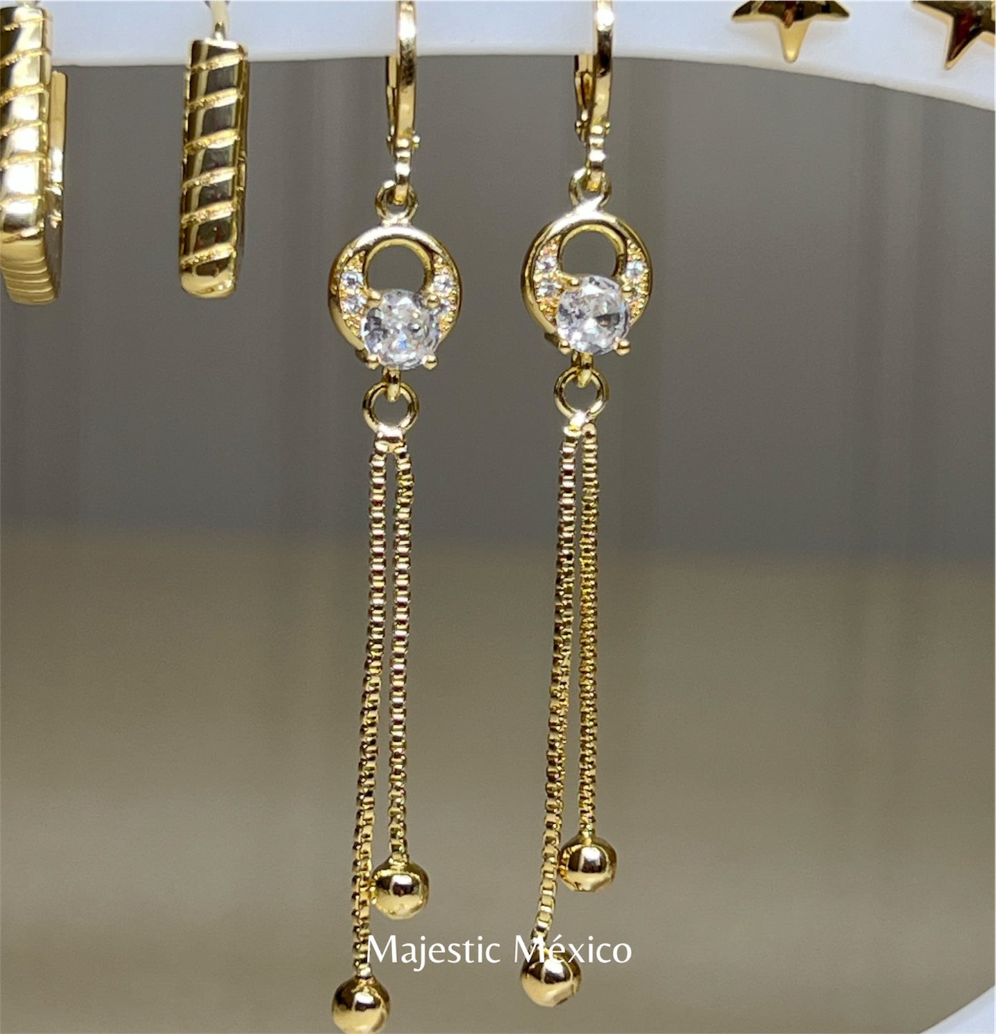 ARETES DESTELLO COLGANTE