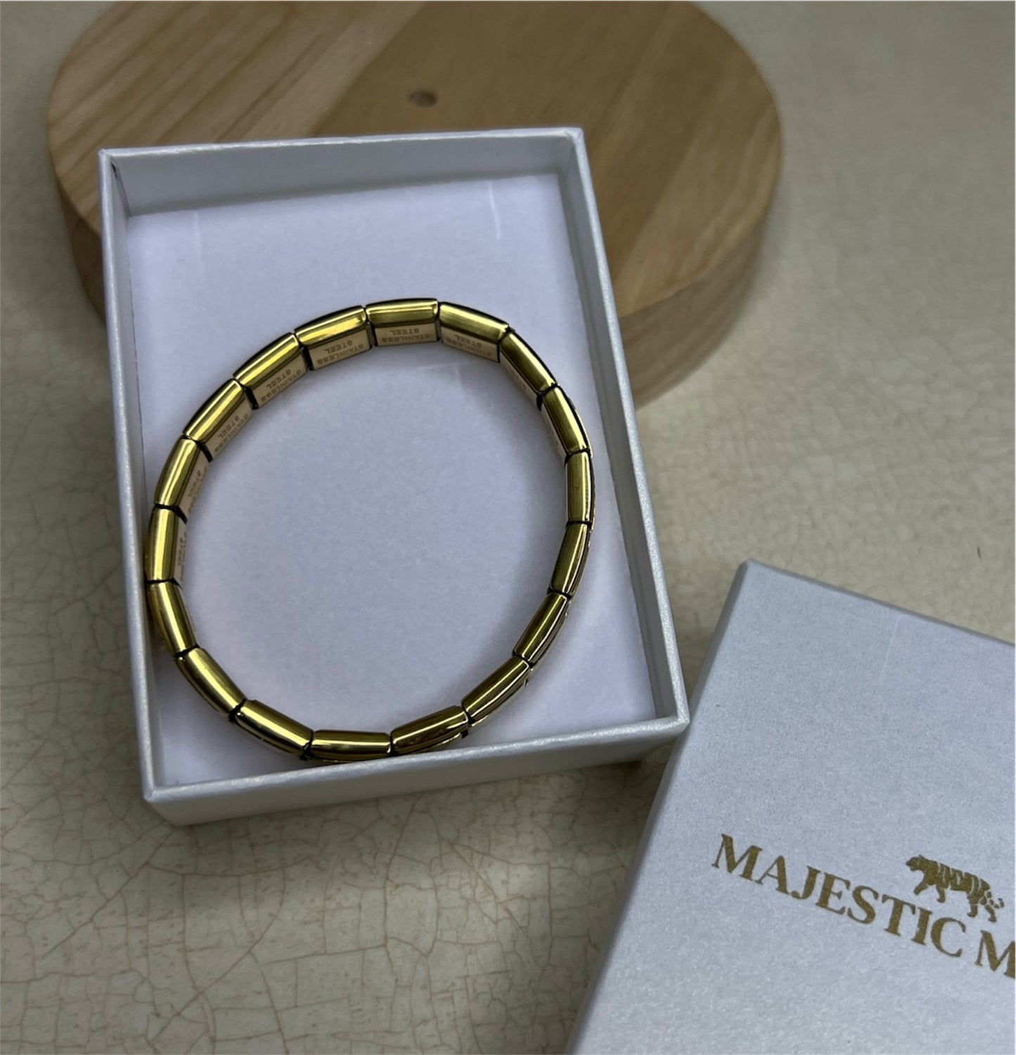 BRAZALETE ITALIANO DORADO