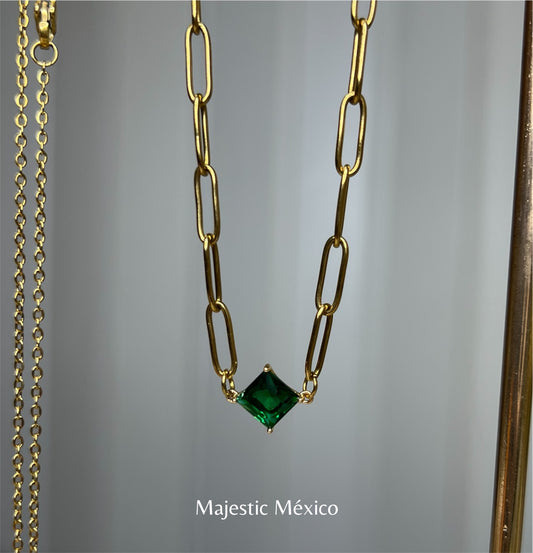 PULSERA DIJE ESMERALDA