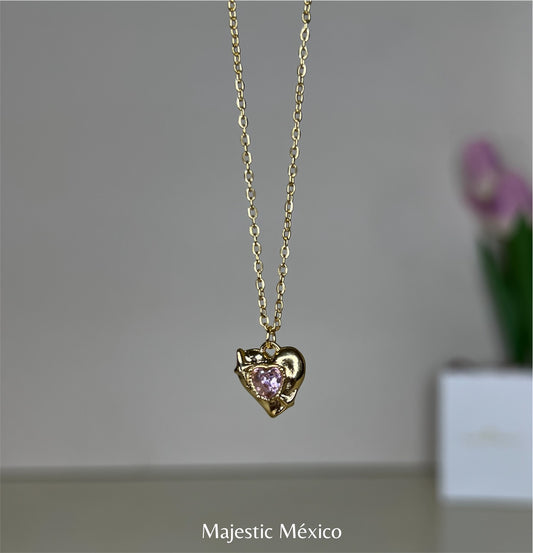 Collar de Corazón Cristal