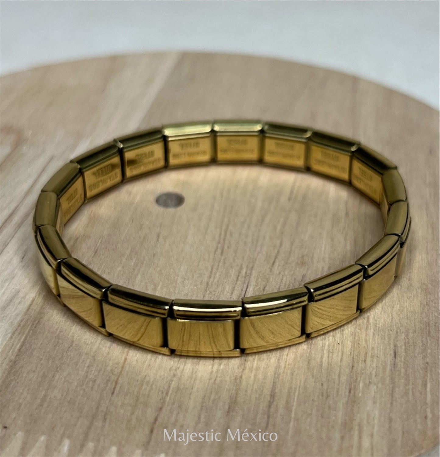 BRAZALETE ITALIANO DORADO