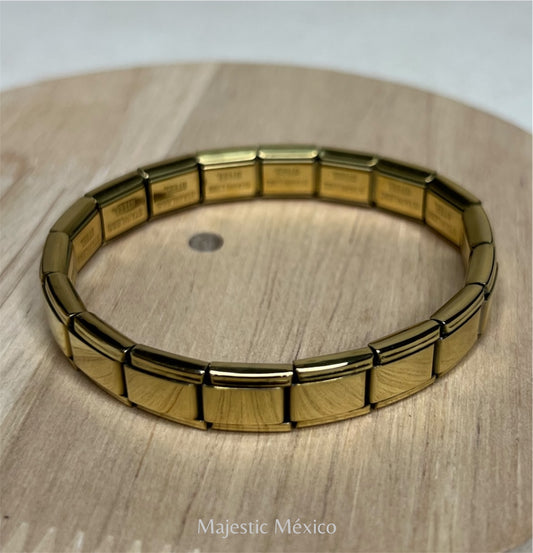 BRAZALETE ITALIANO DORADO