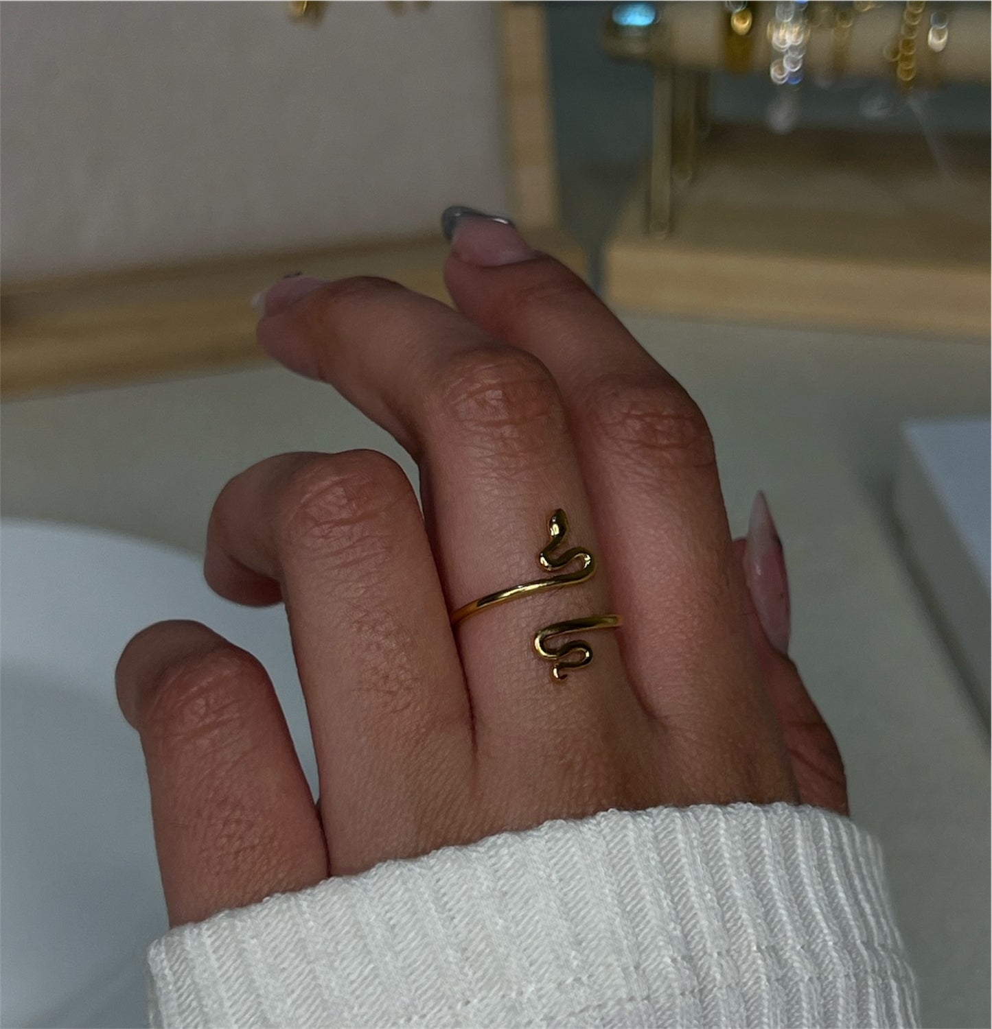 ANILLO SERPIENTE LISA