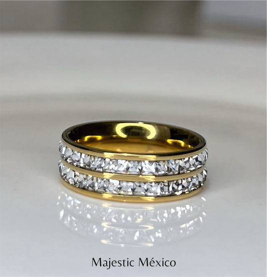 ANILLO DOBLE BRILLO