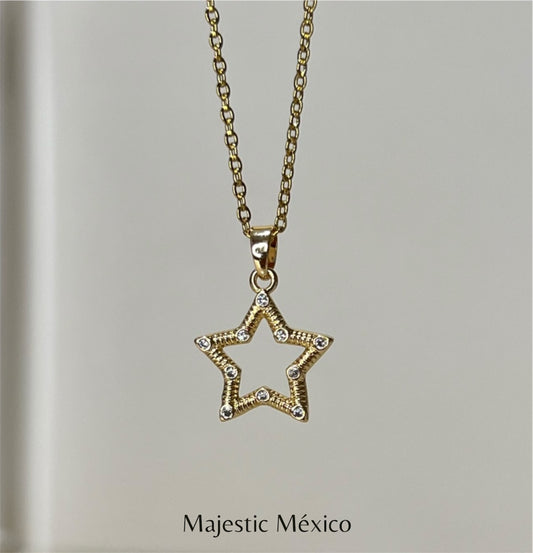 COLLAR ESTRELLA CON ZIRCONIAS