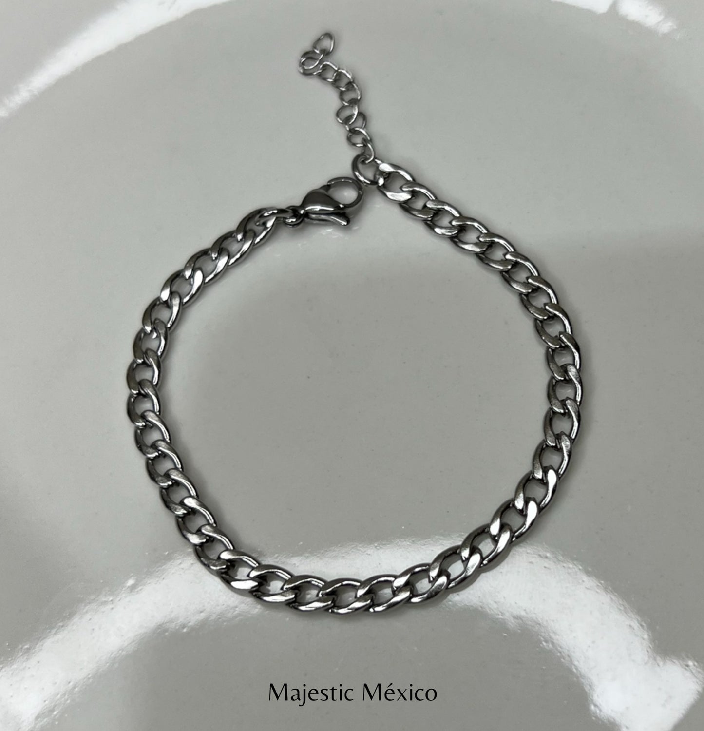 PULSERA BARBADA PLATEADO