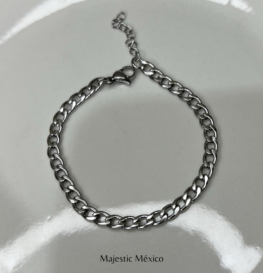 PULSERA BARBADA PLATEADO