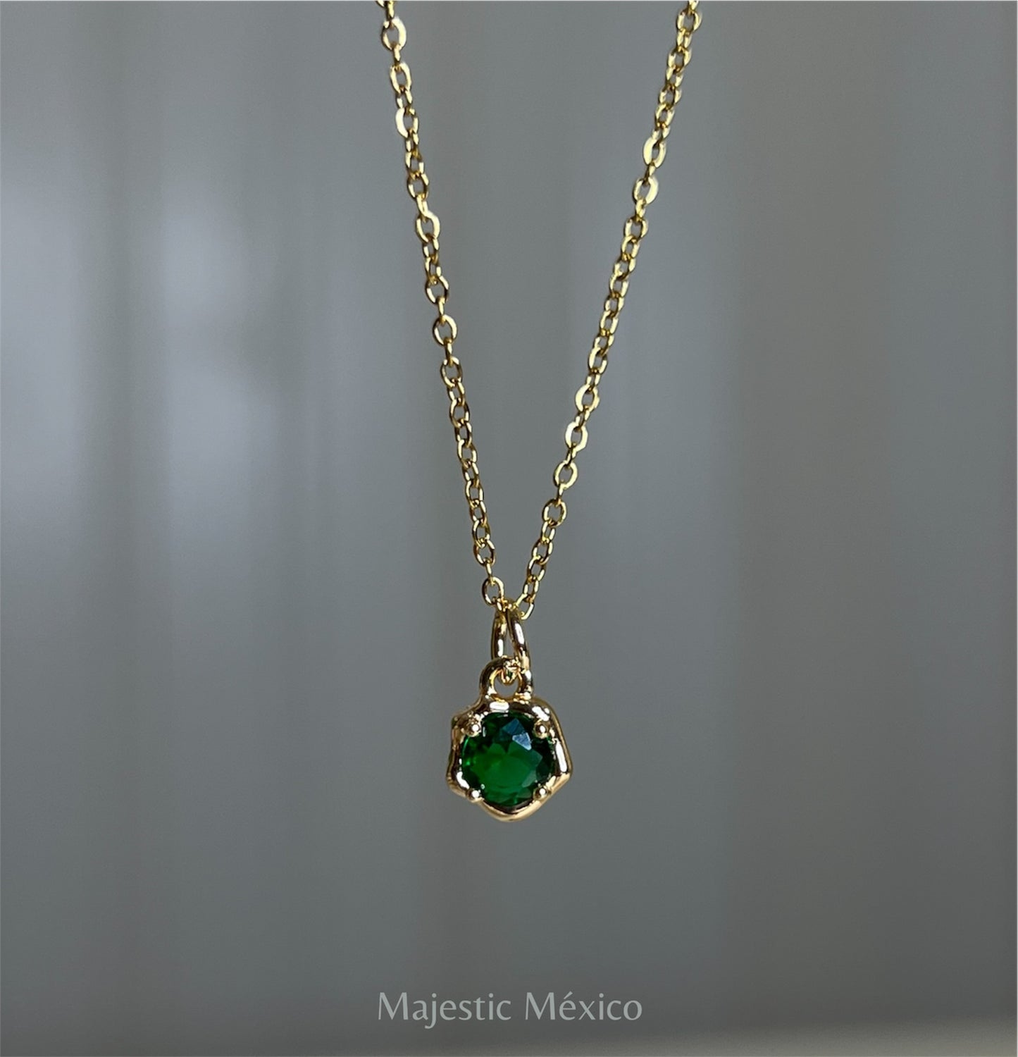 Collar Circonia Verde