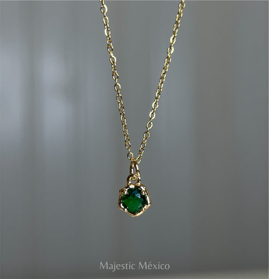 Collar Circonia Verde