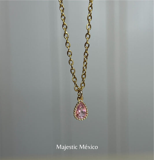 COLLAR GOTA ROSA